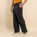 Pantalone palazzo fondo largo - Nero