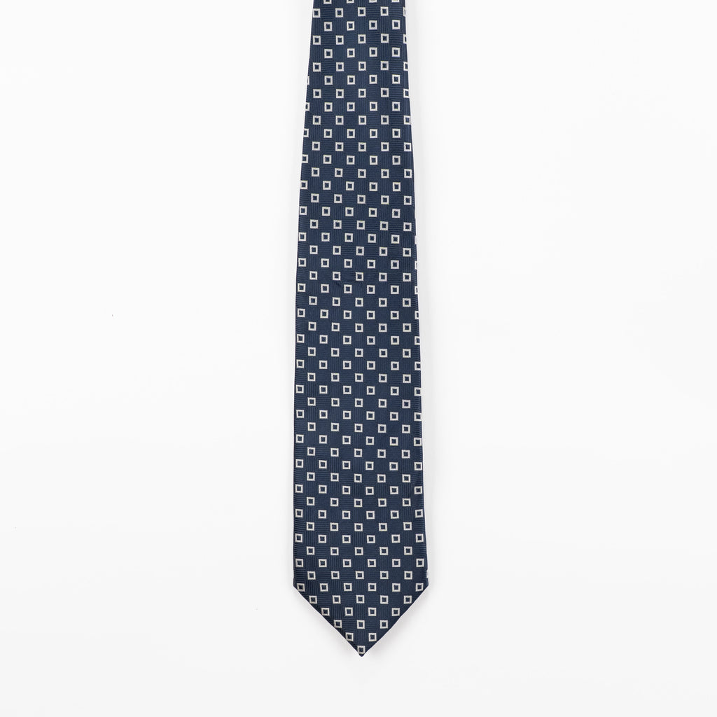 Cravatta fantasia Geometrica Ornamentale - 100% Seta