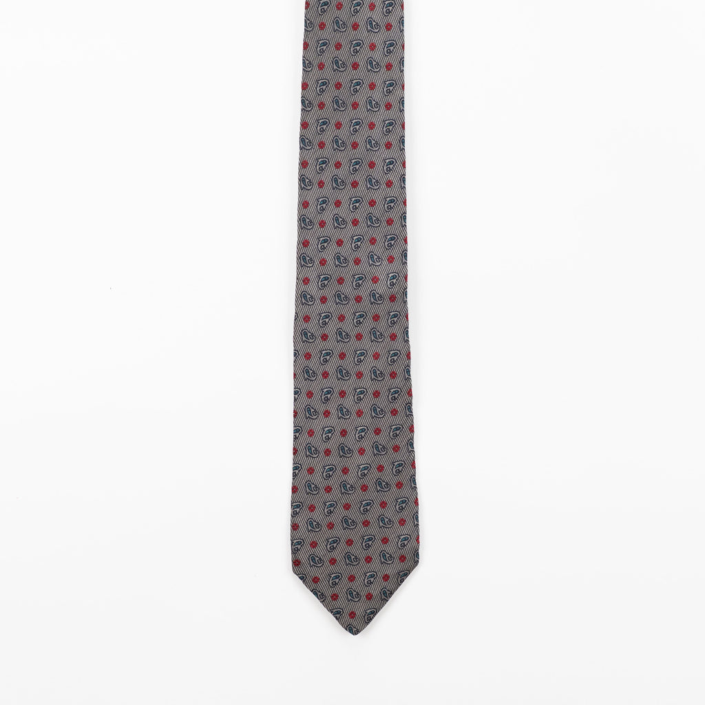 Cravatta fantasia Paisley  - 100% Seta