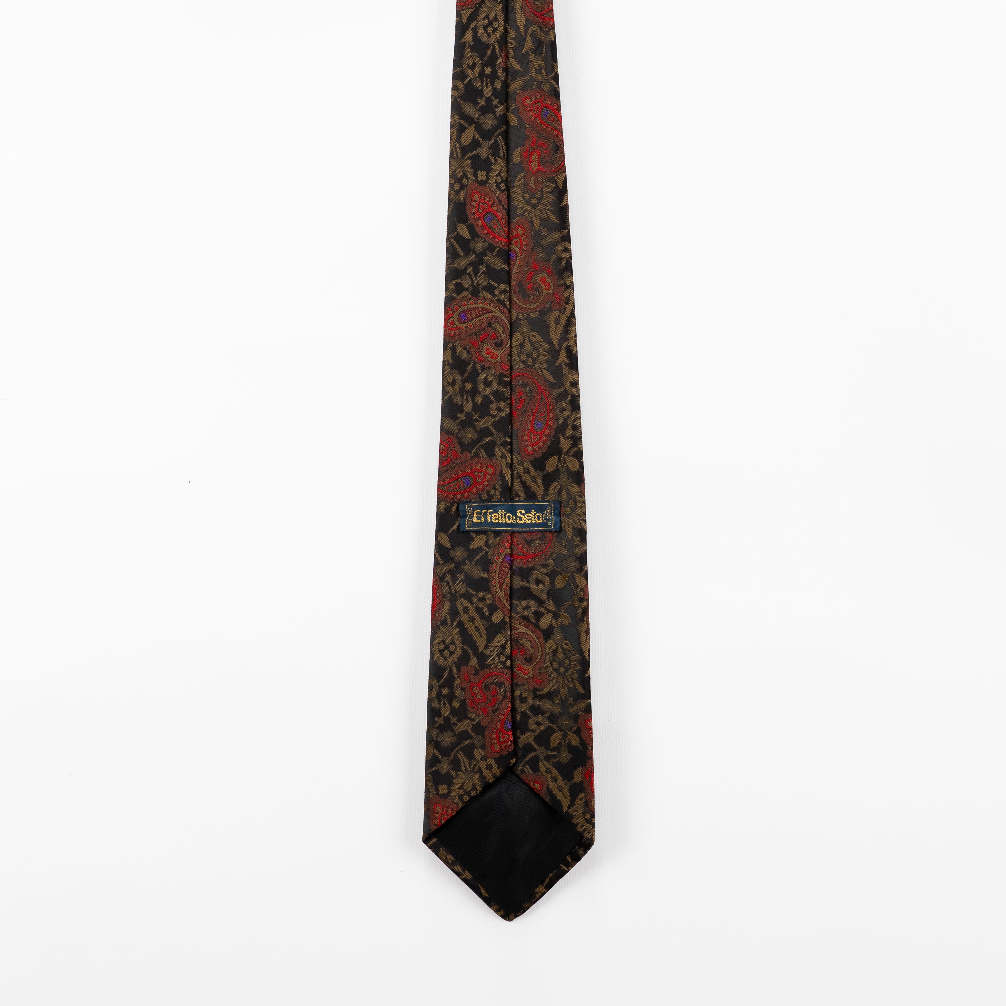 Cravatta Vintage fantasia Paisley 100% Seta