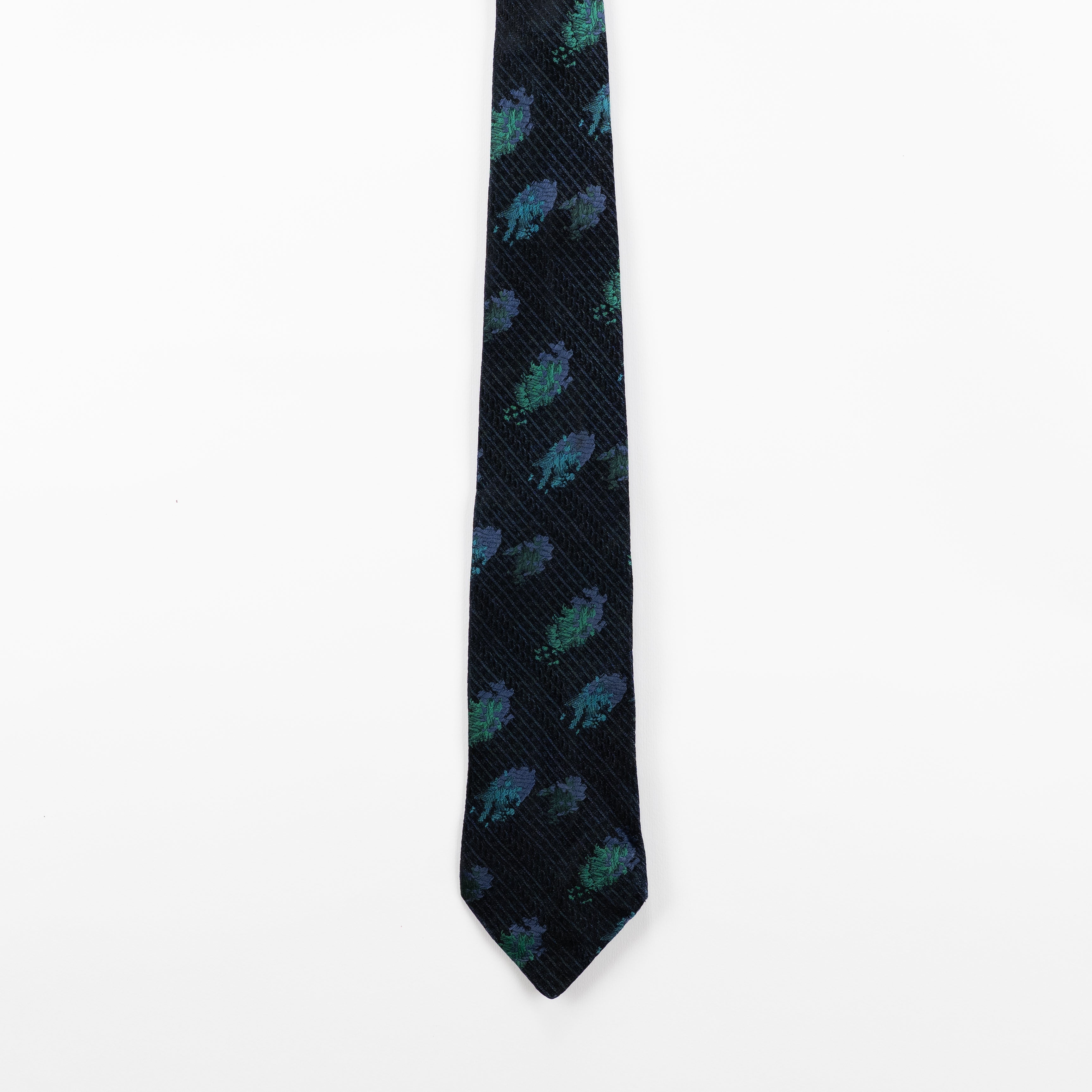 Cravatta Vintage fantasia Astratta 100% Seta
