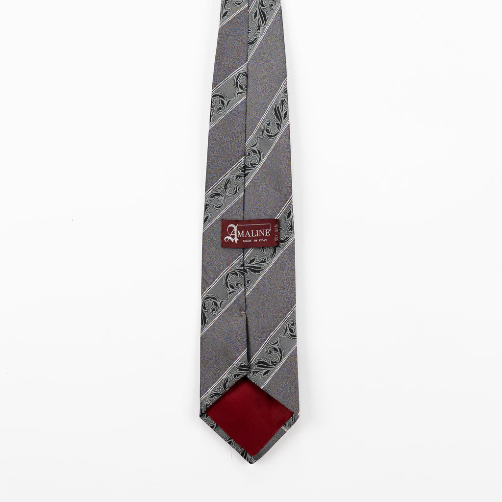 Cravatta Vintage fantasia Geometrica e Ornamentale 100% Seta