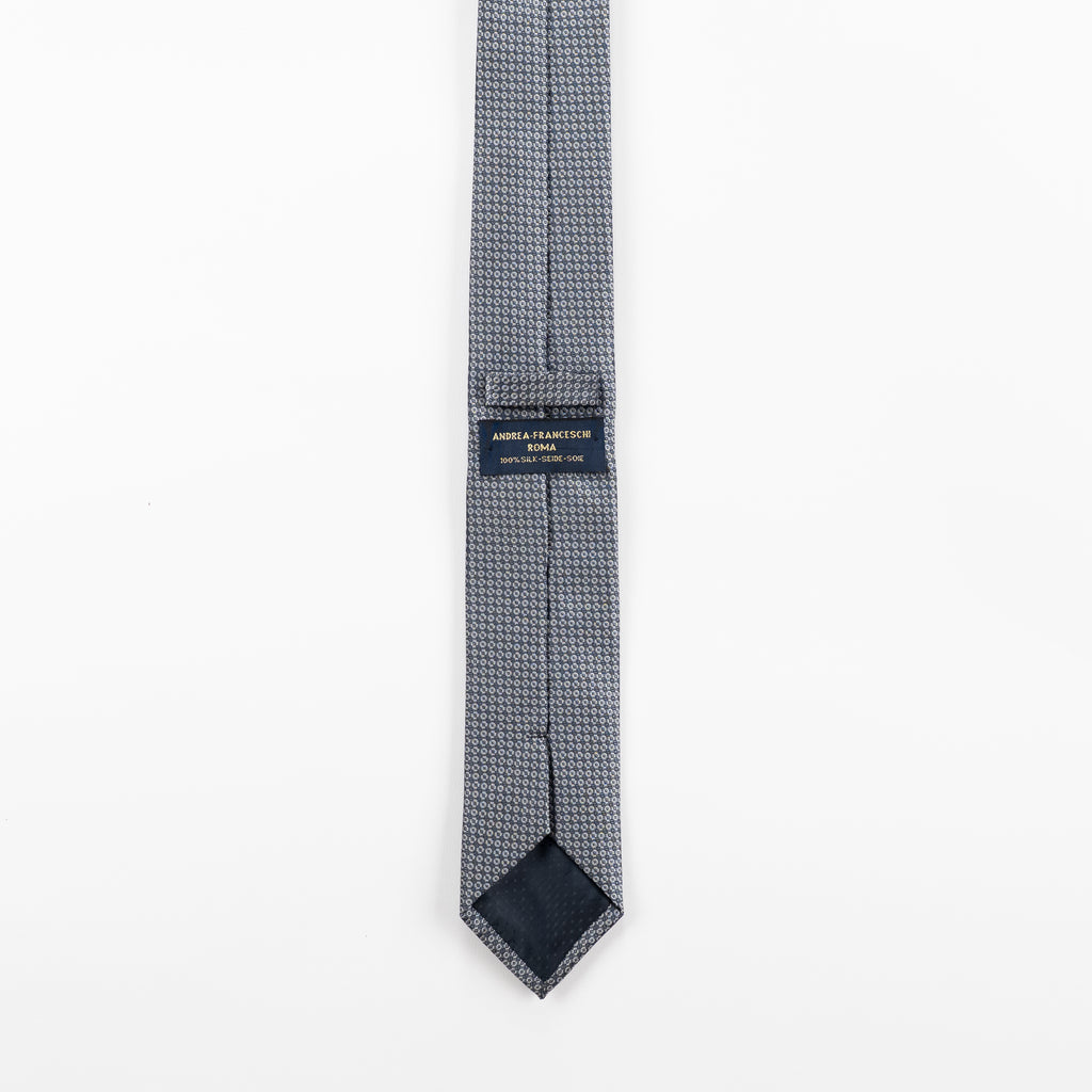 Cravatta Vintage fantasia Medallion 100% Seta