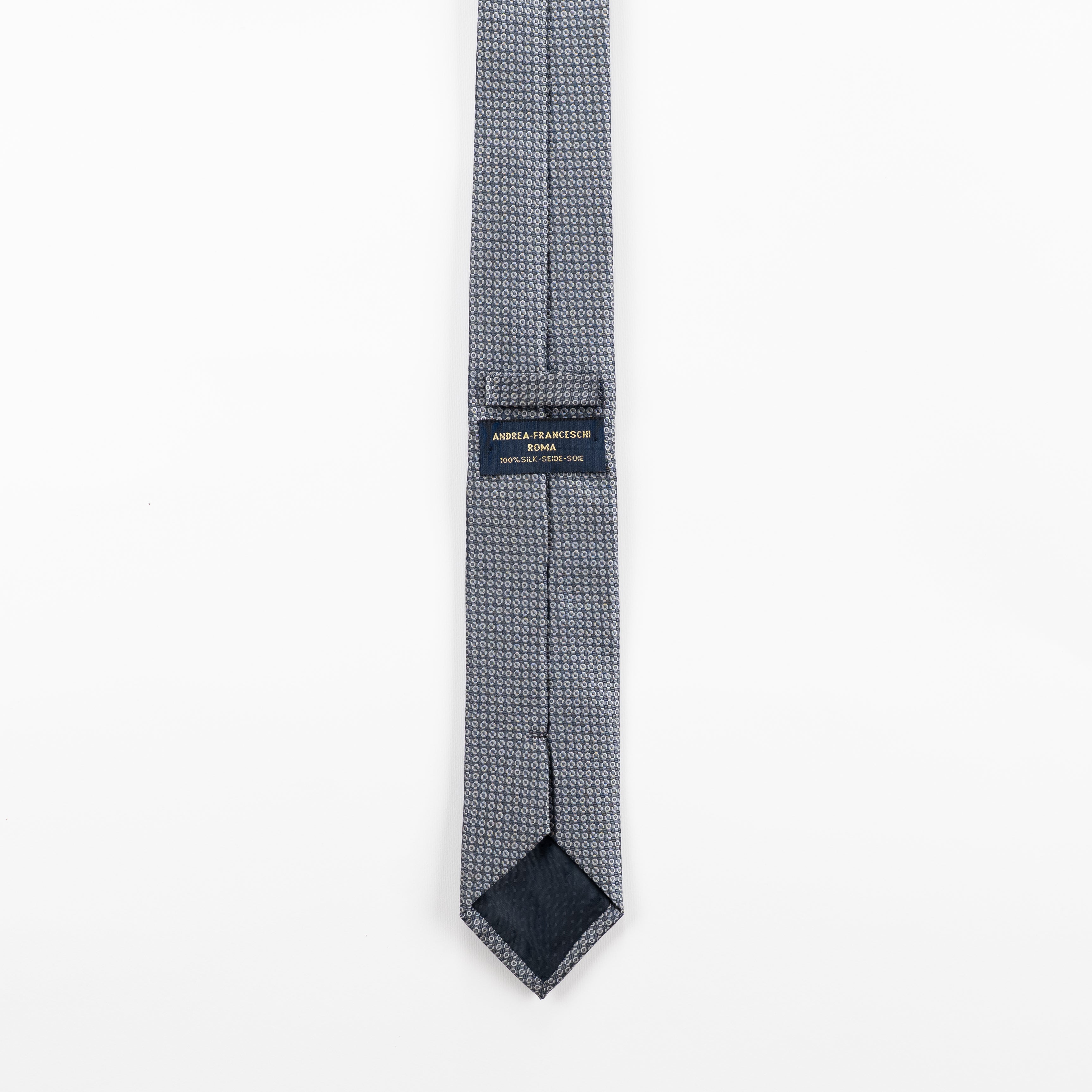Cravatta Vintage fantasia Medallion 100% Seta