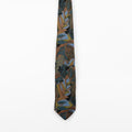 Cravatta Vintage fantasia Floreale 100% Seta