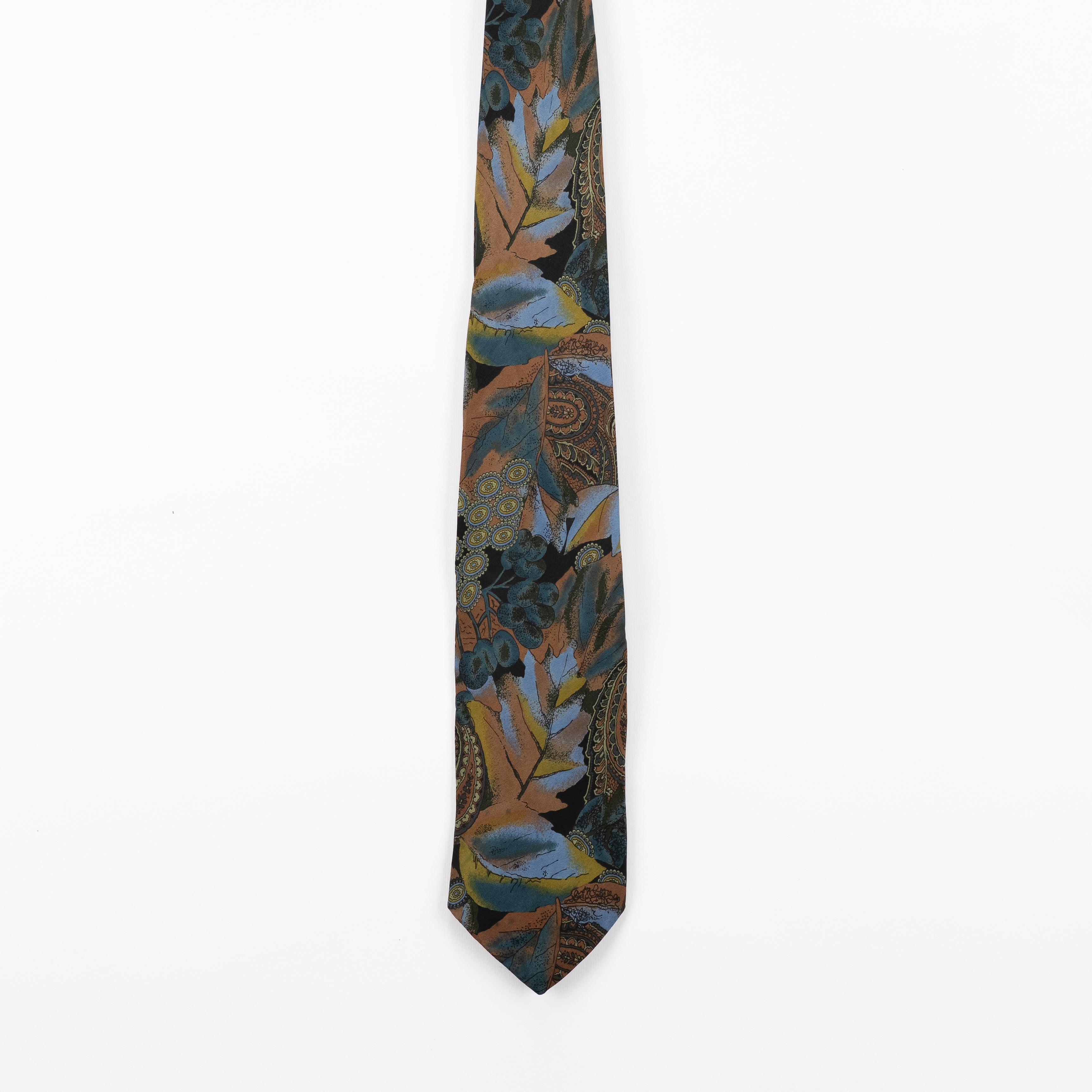 Cravatta Vintage fantasia Floreale 100% Seta