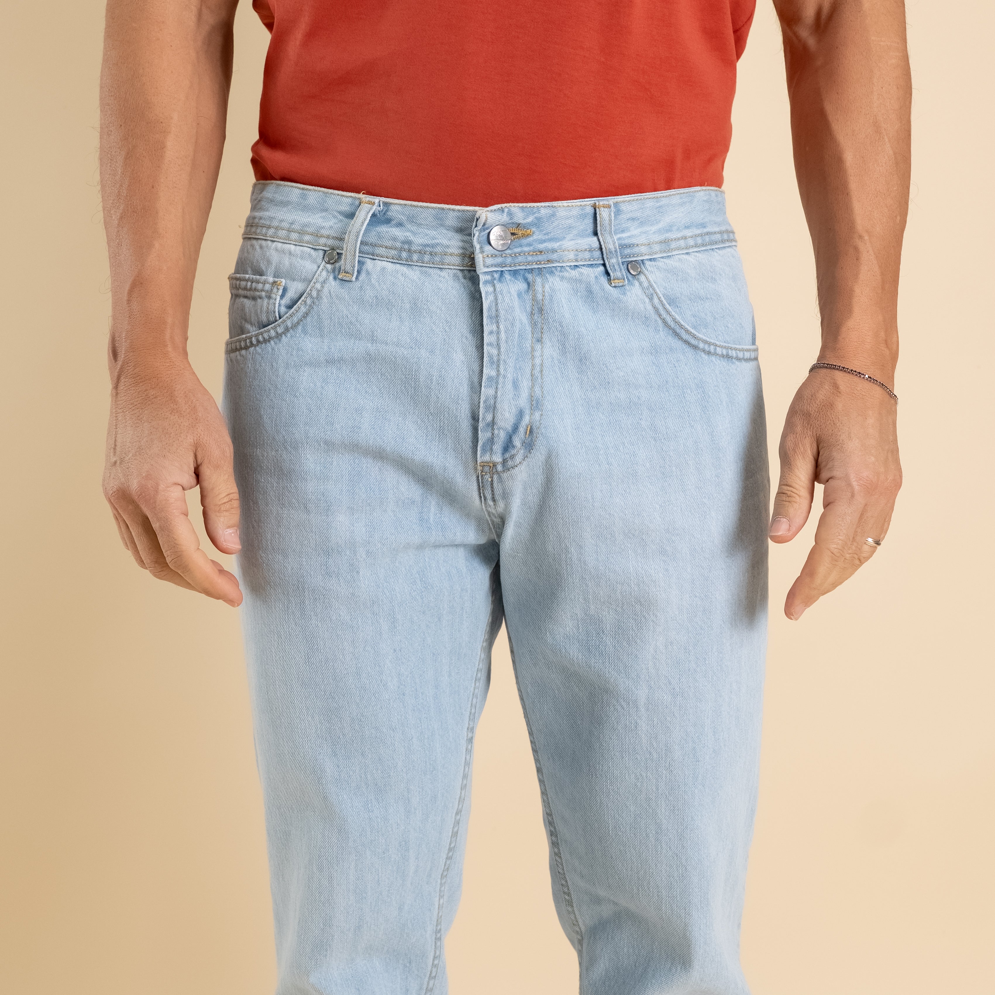 Jeans sartoriale lavaggio chiaro - Denim