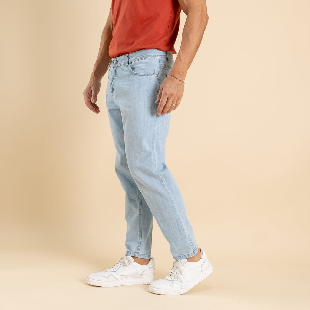 Jeans sartoriale lavaggio chiaro - Denim