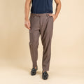 Pantalone classico slim - Fango