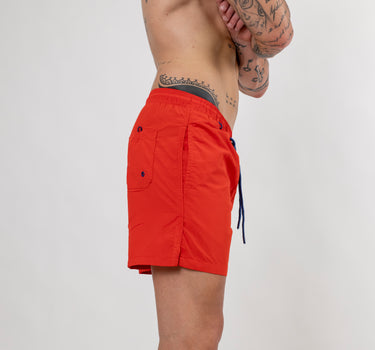 Costume boxer con laccio - Rosso