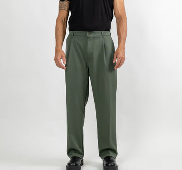 Pantalone con molla sul retro - Verde Militare