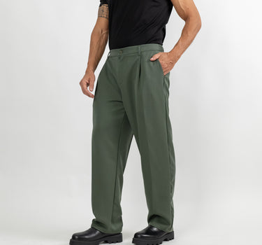 Pantalone con molla sul retro - Verde Militare