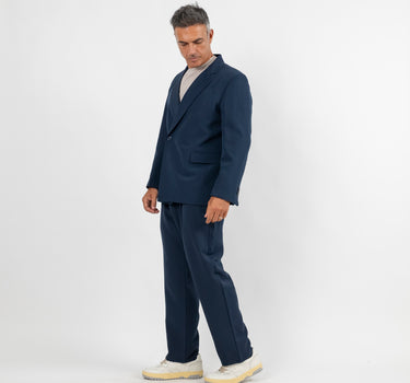 Abito oversize con bottone singolo - Blu Notte