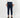 Pantalone con Fascia a Vita Alta e Doppio Bottone - Blu