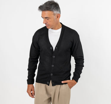 Cardigan leggero scollo a V - Nero