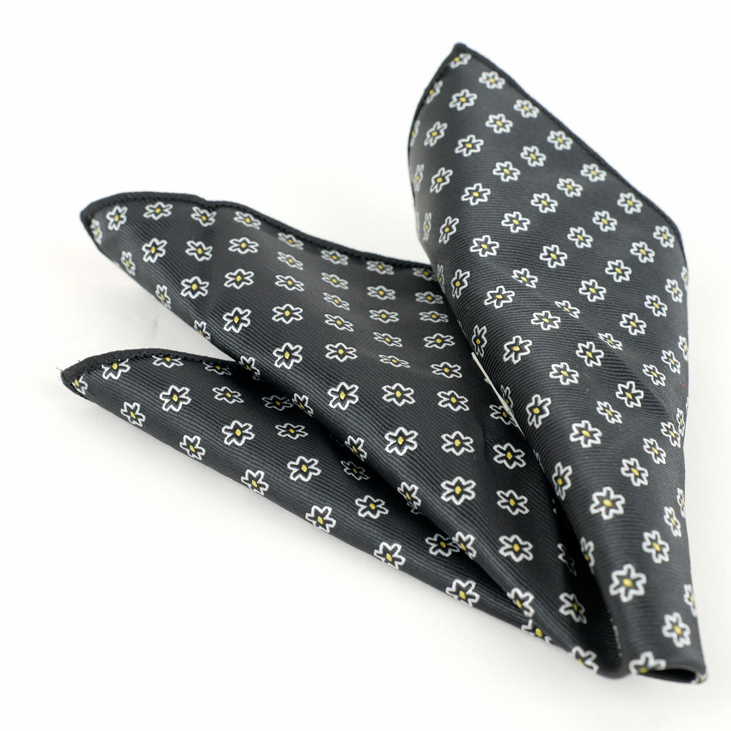 Patterned Tie and Pocket Square Set