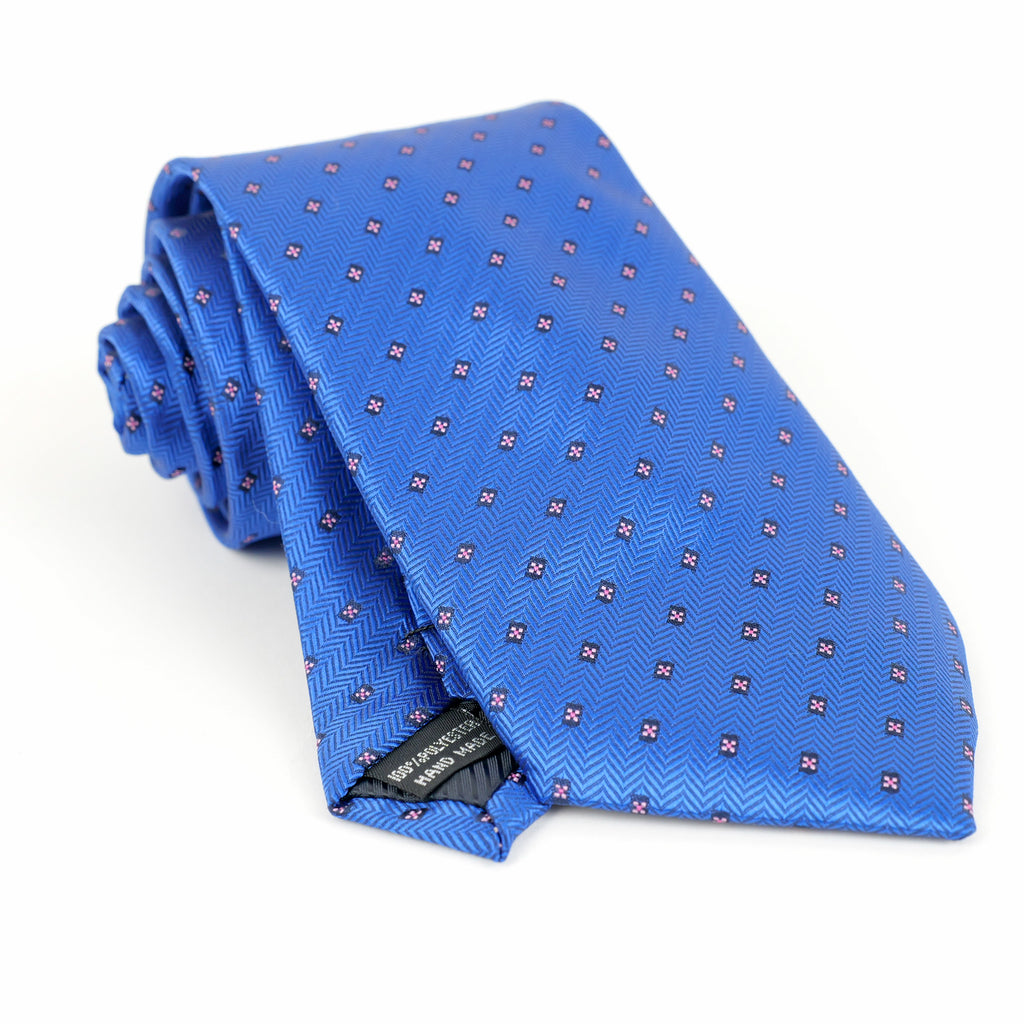 Conjunto de corbata y pañuelo de bolsillo estampados