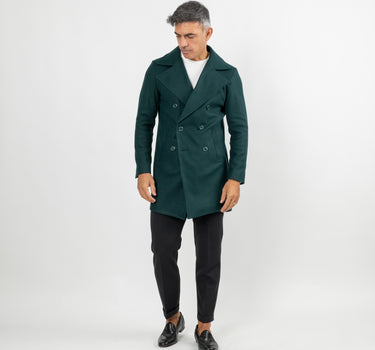 Cappotto doppiopetto - Verde