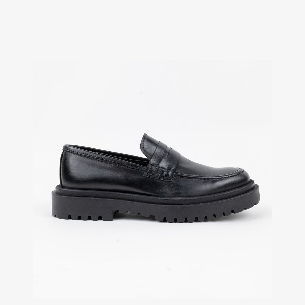 Mocassino College Para Alta - Nero