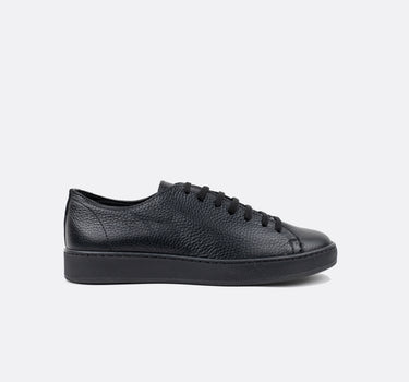 Sneaker in vera pelle bottolata - Nero