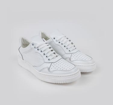 Sneaker in vera pelle - Bianco