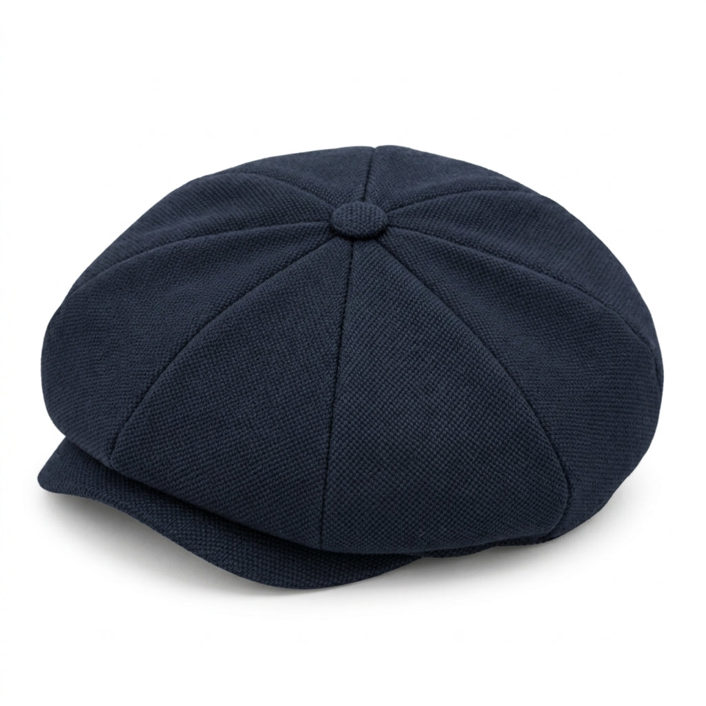 Fleece-lined flat cap - Blue