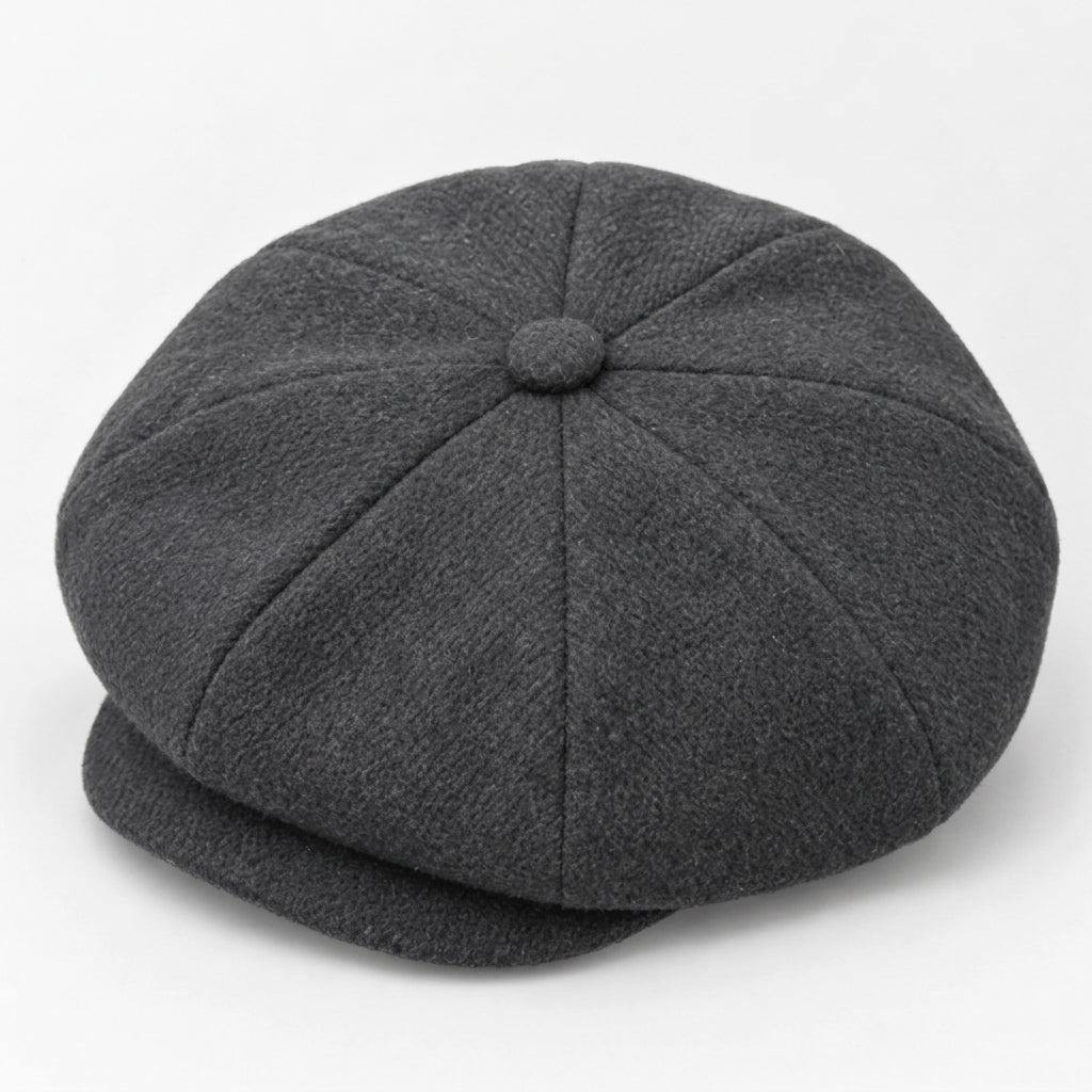 Basic wool flat cap - Grey