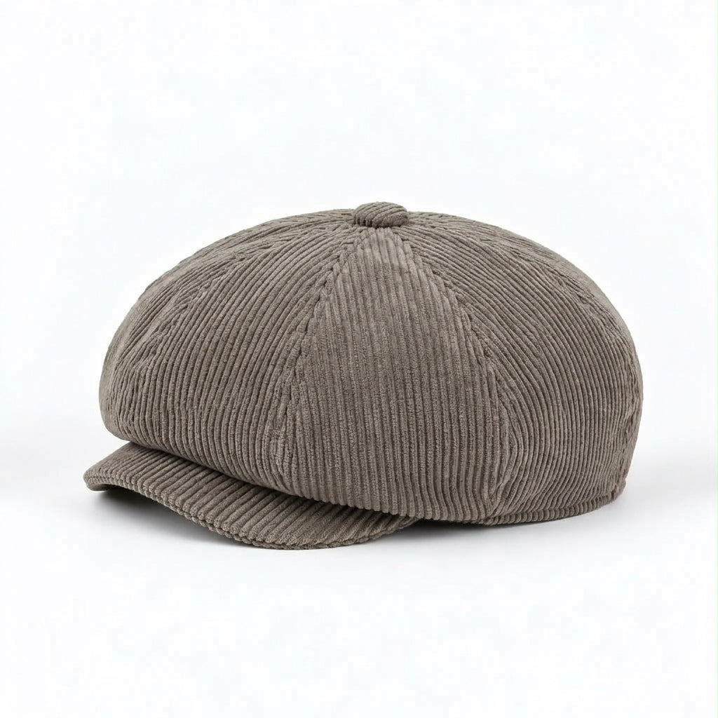 Schiebermütze in Cordoptik - Taupe