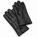 Guantes de piel auténtica - Negro