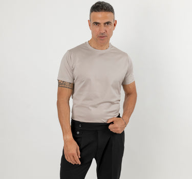 T-shirt in Filo di Scozia - Beige