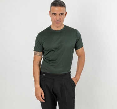 T-shirt in Filo di Scozia - Militare