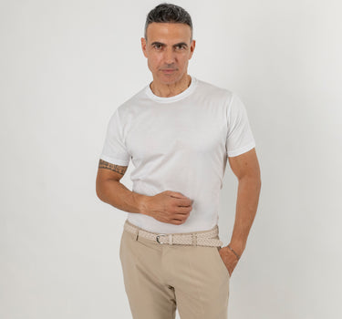 Scottish lisle T-shirt - White