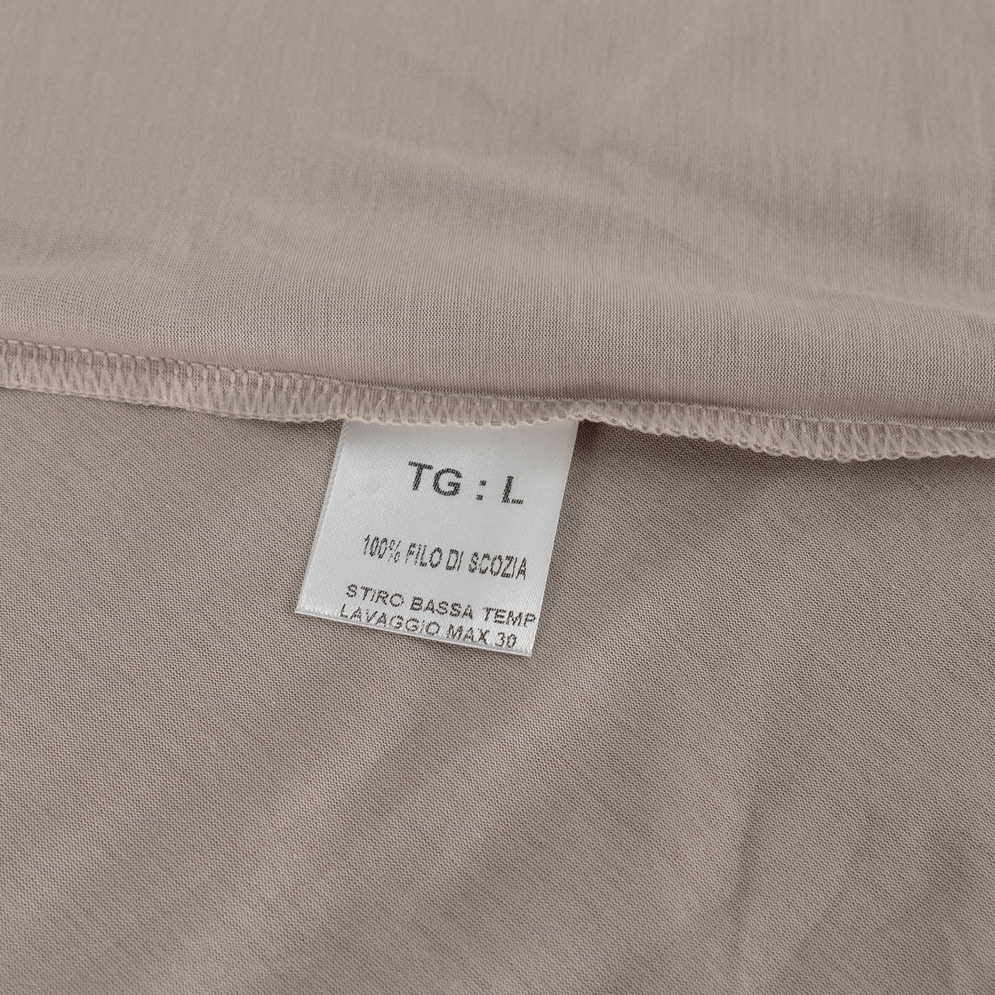 T-shirt in Filo di Scozia - Beige