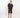 Coordinato in misto lino con casacca - Nero