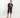 Coordinato in misto lino con casacca - Nero