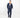 🔵Coordinato con giacca scollo a V e pantalone taglio dritto - Blu Notte