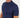 Maglia in filo con colletto a costina - Blu
