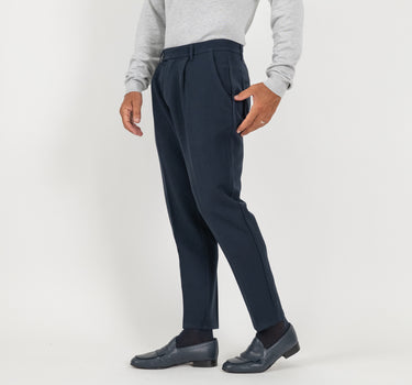 Pantalone classico con pinces - Blu