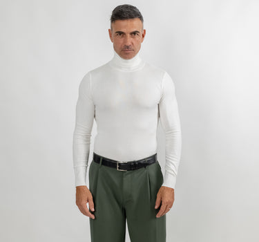 Jersey de cuello alto - Blanco