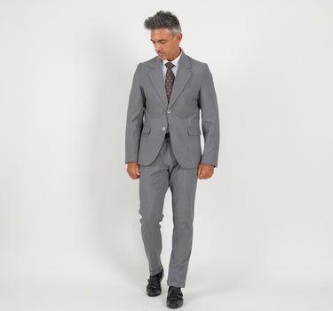 Abito monopetto con rever classico - Grigio