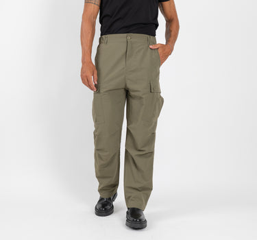 Pantalone cargo drappeggiato - Verde Militare