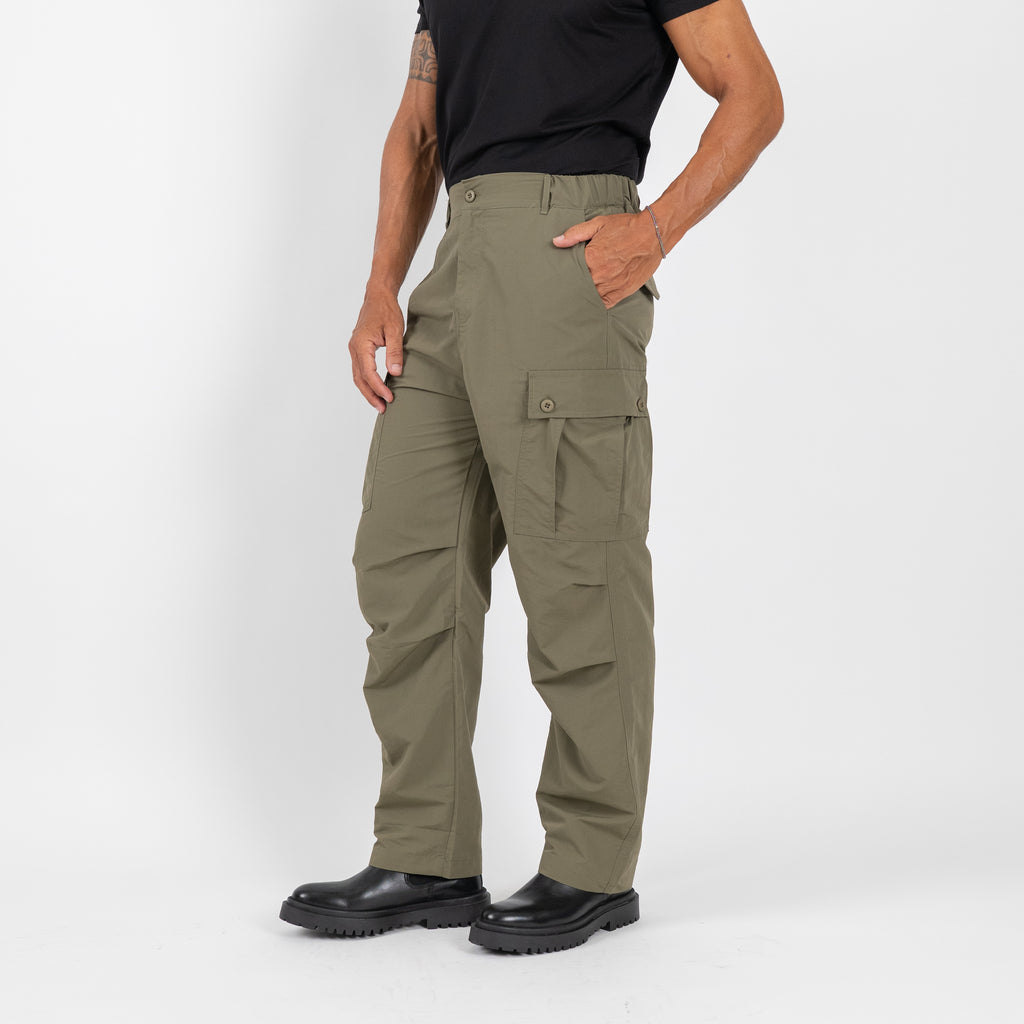 Pantalone cargo drappeggiato - Verde Militare