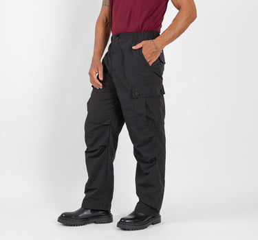 Pantalone cargo drappeggiato - Nero