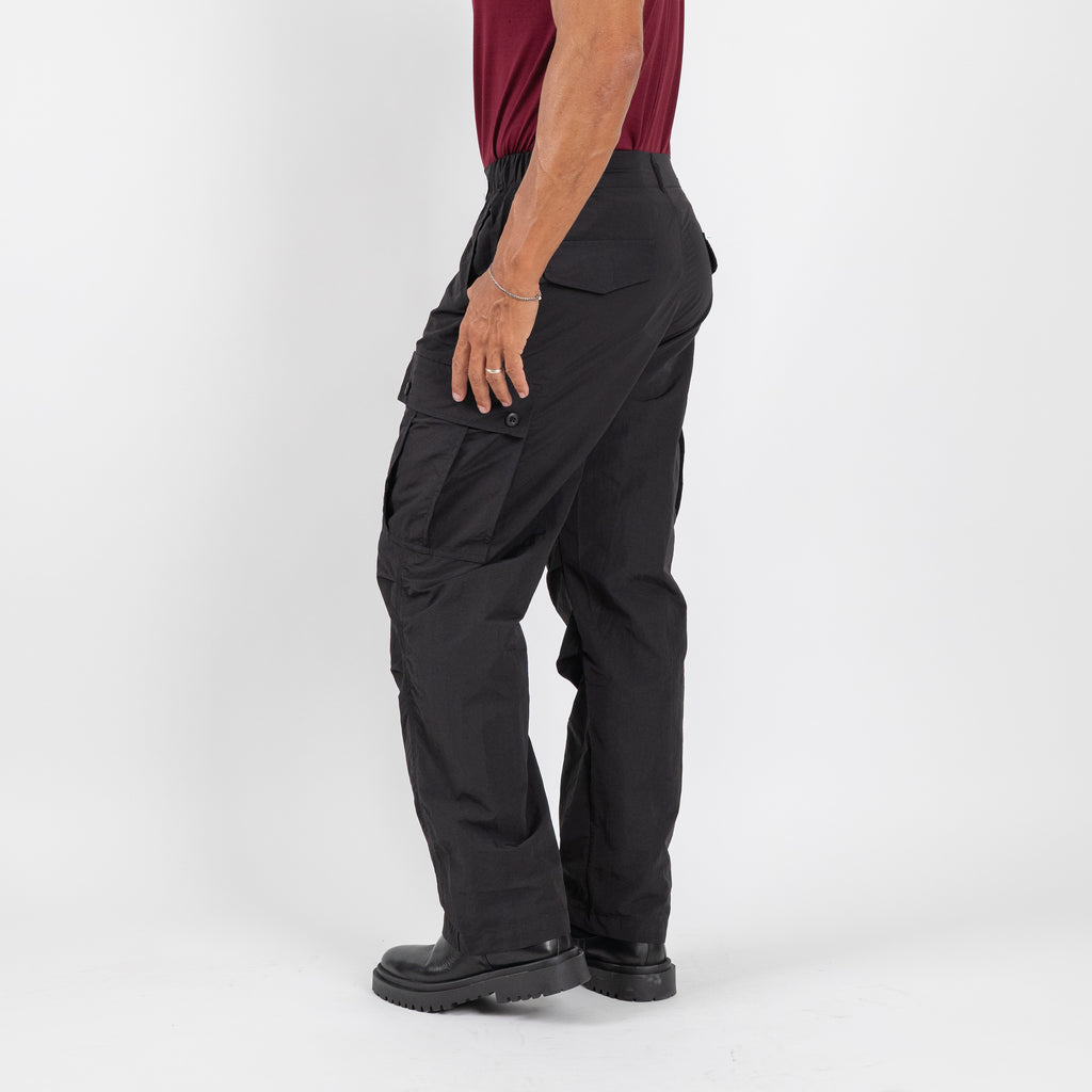 Pantalone cargo drappeggiato - Nero