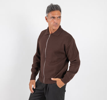 Polo con zip - Moro