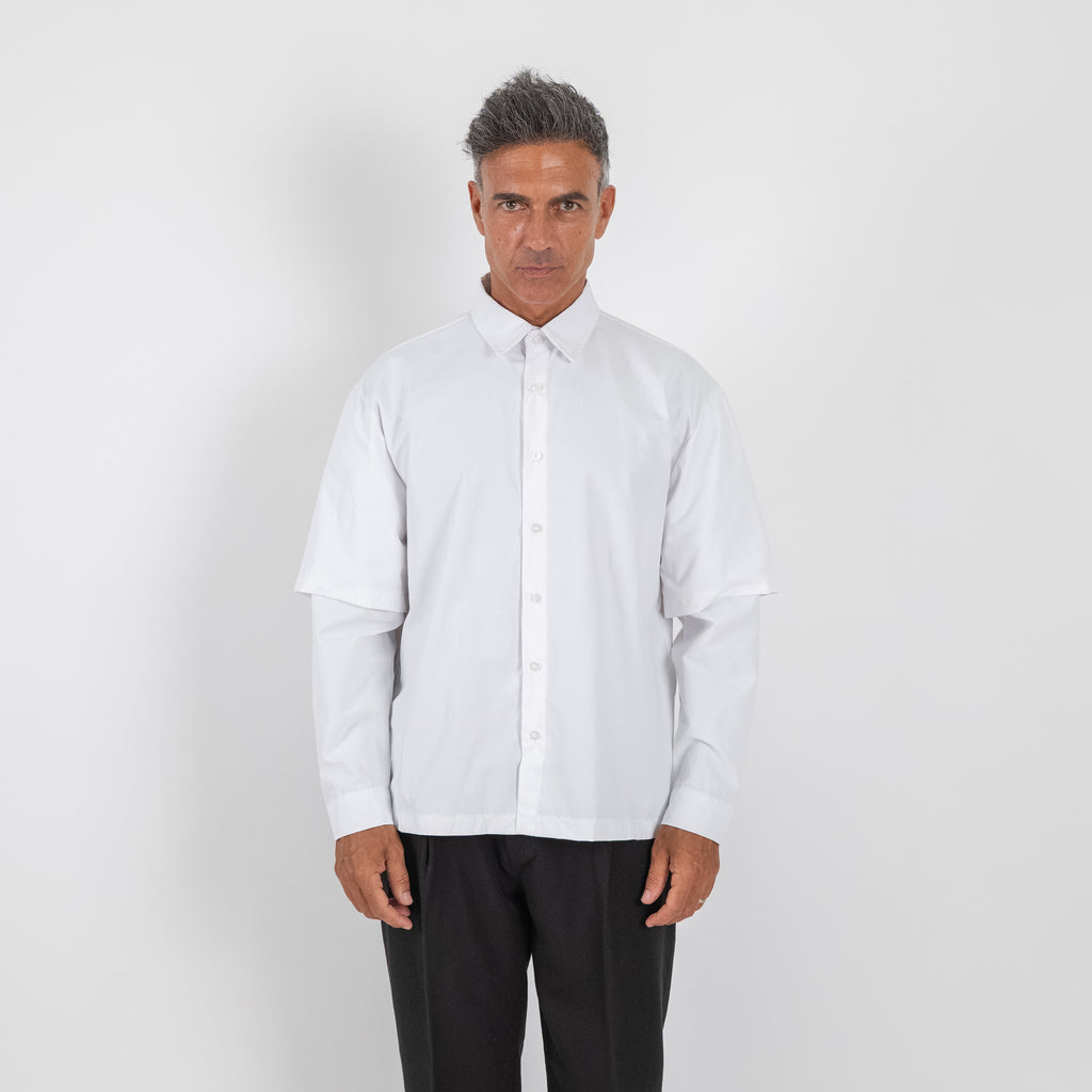 Long Sleeve Viscose Shirt - Black