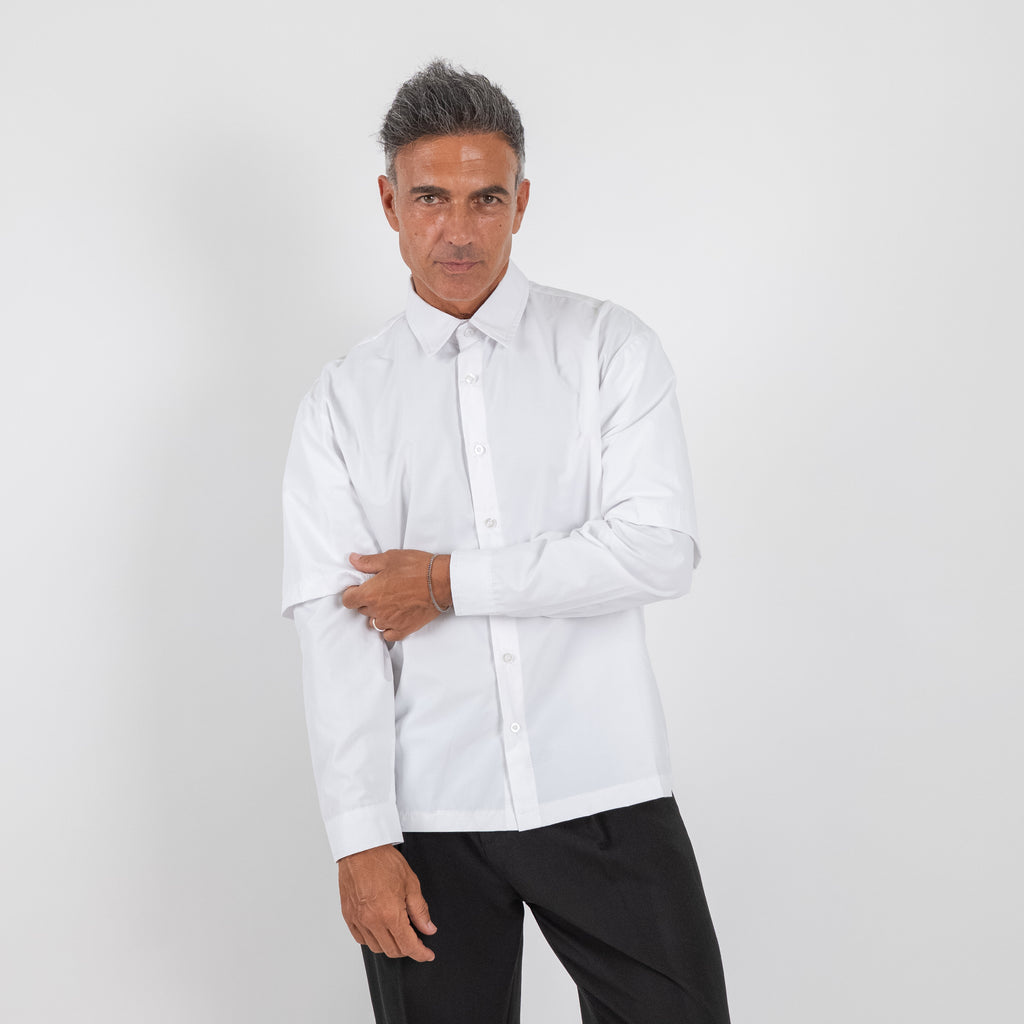 Long Sleeve Viscose Shirt - Black