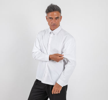 Long Sleeve Viscose Shirt - Black