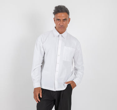 Long Sleeve Viscose Shirt - Black