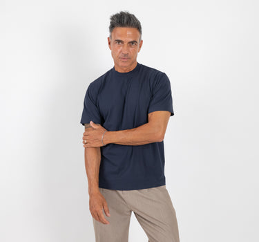 T-shirt termodalsata in cotone - Blu